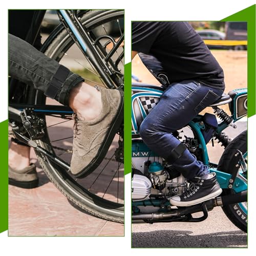 Giantree 4-Pack Boot Straps, Nylon Sports Straps, Adjustable Elastic Leg Strap, Adjustable Cycling Fishing Pants Safety Thigh Trouser Replacement Strap for Cycling, Fishing, Hiking, Wading
