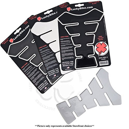 Carbon Look Segmented Gas Tank Pad Universal Ninja Sticker Protector Scratch - size: Carbon Look