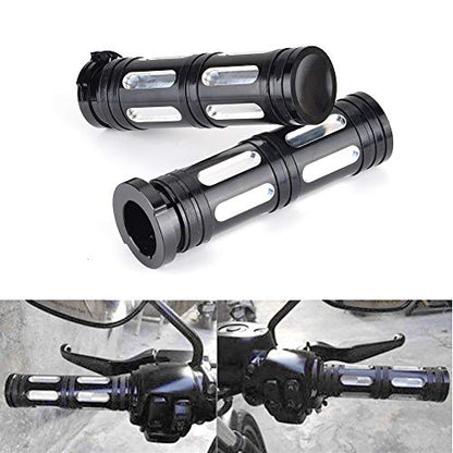 Goldfire Motorcycle Foot Pegs Front & Rear Footpegs 1 Pair Slim CNC Cut Foot Rests Compatibility For Harley Sportster, Dyna, Road King (Chrome) - color: Chrome