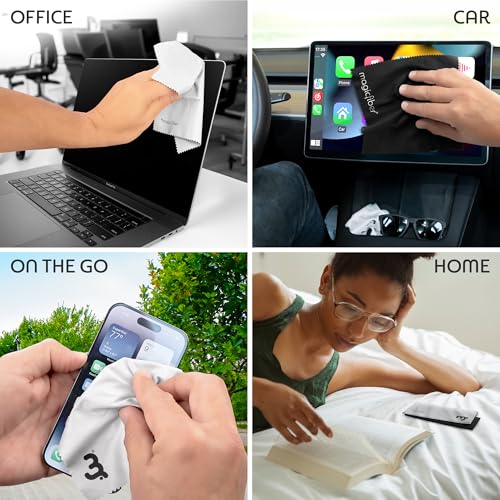 MagicFiber Microfiber Cleaning Cloth, 6 Pack - Premium Cloth for Glasses, Lens, Screens & More - size: 6 PACK