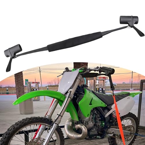 Motorcycle Handlebar Straps for 32" Handlebars - Adjustable Tie Downs for Mopeds, Scooters, Bikes with Fairing, Compatible with Black Bar-Harness II for Secure Trailer Transport