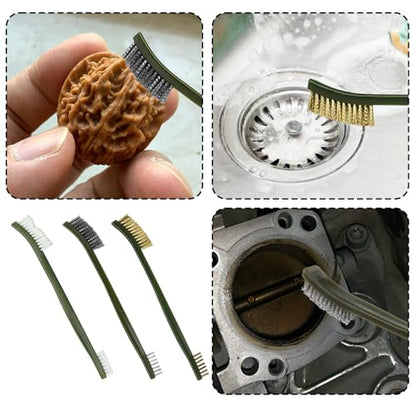 Throttle Body Cleaner Kit, Carburetor Cleaning Kit, Torch Tip & Carb Dirt Remove Cleaner Set - style: 6 Double-Ended Brushes & 8 Nylon Pick