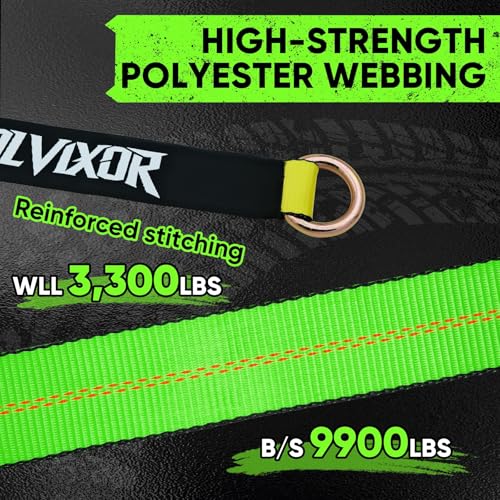 4 Pack Car Tie Down Straps for Trailers - 2" x 96" - 9900LBS Break Strength - Heavy Duty Tire Ratchet Straps with Flat Hooks for Hauling UTV, SUV, Truck, Any Cars - color: Green
