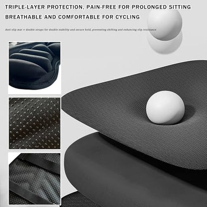 Motorcycle Seat Cushion for Yamaha FJR 1300 2001-2024, Gel Motorcycle Seat Pad for Long Rides, Breathable Shock Absorbing Anti-Slip Motorcycle Saddle Cushion