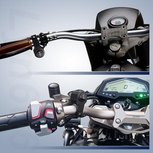 Motorcycle Handlebar Switch 7/8" (22MM) 12V Aluminium Alloy ON-Off-ON ATV Light Switches for Motorcycle Bike ATV UTV Scooters 1 Piece - size: Style C-Black 1 Piece