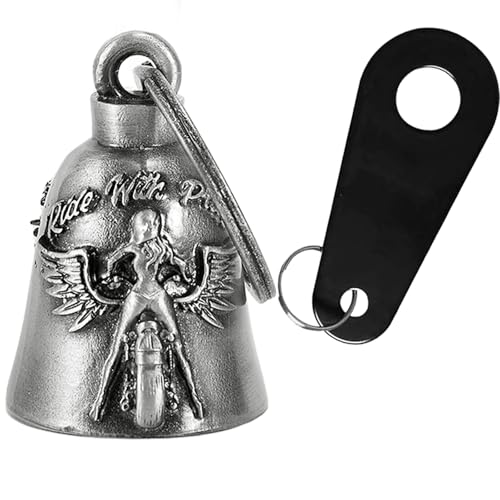 Dream Apparel Motorcycle Bell Guardian Angel Drive Away Gremlin, Biker Bell for Men Women Rider Riding, Good Luck Gift - style: Women Biker & Ride With Pride