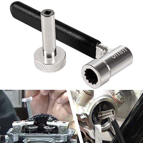 Valve Tappet Adjusting Wrench Tool Kit for Motorcycles ATVs & ATCs, Include 9mm Lock Nut Wrench with 3mm Tappet Adjuster