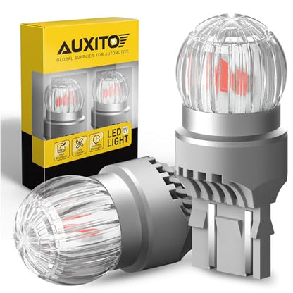 AUXITO 7443 7440 LED Bulbs Red Brake Light 400% Brighter, 7441 7444 T10 W21W Red Light Lamp for Tail Lights, Stop Brake Lights, Pack of 2 - color: Red, size: 7440/7443