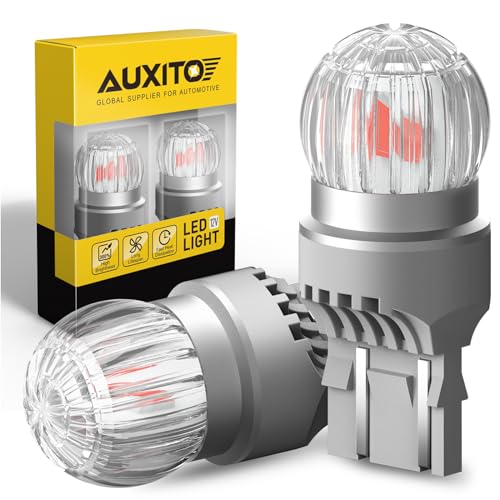 AUXITO 7443 7440 LED Bulbs Red Brake Light 400% Brighter, 7441 7444 T10 W21W Red Light Lamp for Tail Lights, Stop Brake Lights, Pack of 2 - color: Red, size: 7440/7443
