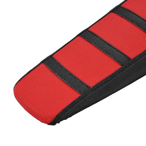 Seat Cover for Yozma IN10 Electric Dirt Bike,Black Stripe Non-Slip PVC Motorcycle Cushion Cover for E Dirt Pit Bike Ebike Yozma in 10-Red - color: Red-2