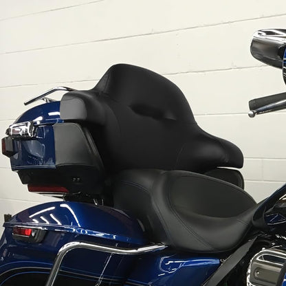 XMT-MOTO Driver Passenger Seat Backrest Pad Fit For Harley Touring Road King 2014-2023 - style: Seat+ King Chopped Passenger Backrest For Harley Touring '09-'23