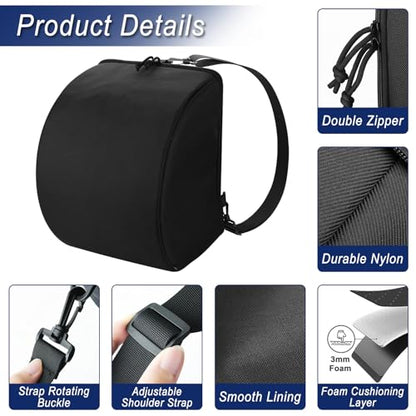 Cosmos Motorcycle Helmet Bag Heavy Duty Helmet Sling Backpack with Foam Padding and Adjustable Strap for Carry & Storage of Motorcycle Helmet, Racing Helmet, Off-road Helmet, Motorcycle Accessories
