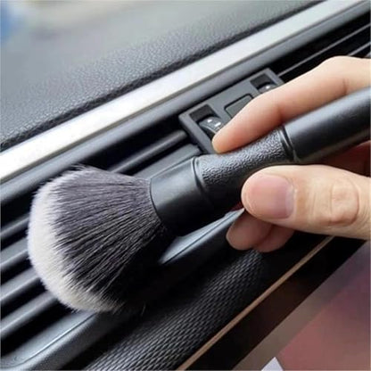 5PCS Car Detailing Brush Set, Auto Cleaning Brushes for Interior Exterior, Air Vents, Dashboard, Wheels, Leather, Premium Soft Bristle Car Detail Kit