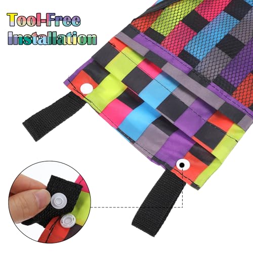 2 Pack Bike Handlebar Bag, Canvas Bicycle Handle Bar Front Hanging Pouch with Phone Holder for Scooter eBike Motorcycle Mountain Road Bike Cycling Accessories for Women Men