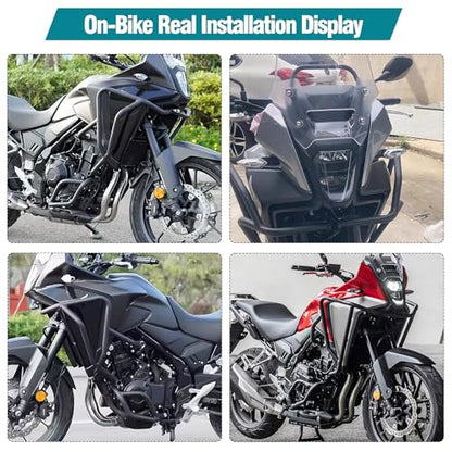 Highway Crash Bar Engine Guard Bumper Protector for Honda NX400 NX500 2024 2025 2026 NX 400 500 Motorcycle Frame Falling Protection Accessories (Upper and Lower)