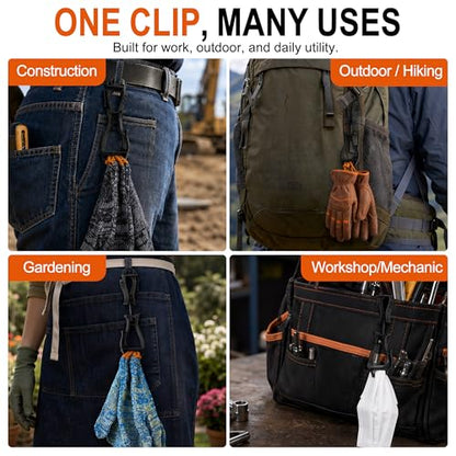 NANHONG Glove Clips, Glove Holder, Glove Clips for Work, Glove Holder Clip, Work Gloves, for Duty Belt, for Construction