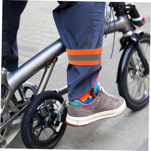 Mipcase 4pcs Adjustable Elastic Arm and Leg Straps for Night Riding Safety Weather Resistant Gear for Mountain Biking and Outdoor Sports