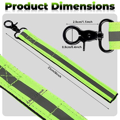 Kanayu 6 Pcs Green Firefighter Glove Strap Heavy Duty Gear Glove Safety Holder Straps with Reflective Firefighting Gear Accessories - color: Green
