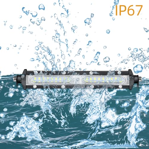 STDYSUN Ultra Slim Single Row LED Offroad Driving Fog Lights Bar 2Pcs 7Inch Waterproof Auxiliary Work Lights Grille Lights Bar fit for Motorcycle Truck Trator ATV UTV Golf Cart Boat Cars - size: White