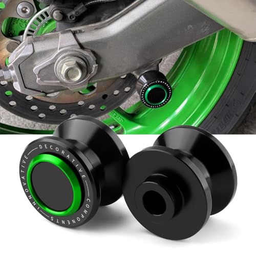 8MM Swingarm Spools Sliders Fit Ninja 400 500 NINJA650 ZX-6R ZX-10R Z900 Z650 Z400 GSXR6000 GSXR750 GSXR1000 CBR 600 CBR600RR CBR1000RR RR F2 F3 F4 F4i | M8 Universal Rear Frame Sliders Stand GN - color: green, size: M8