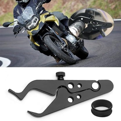 2 Pcs Motorcycle Throttle Lock, Motorcycle Cruise Control, Universal Aluminum Throttle Assist Wrist, Hand Grip Lock Clamps with Silicone Ring Protect Throttle Control System