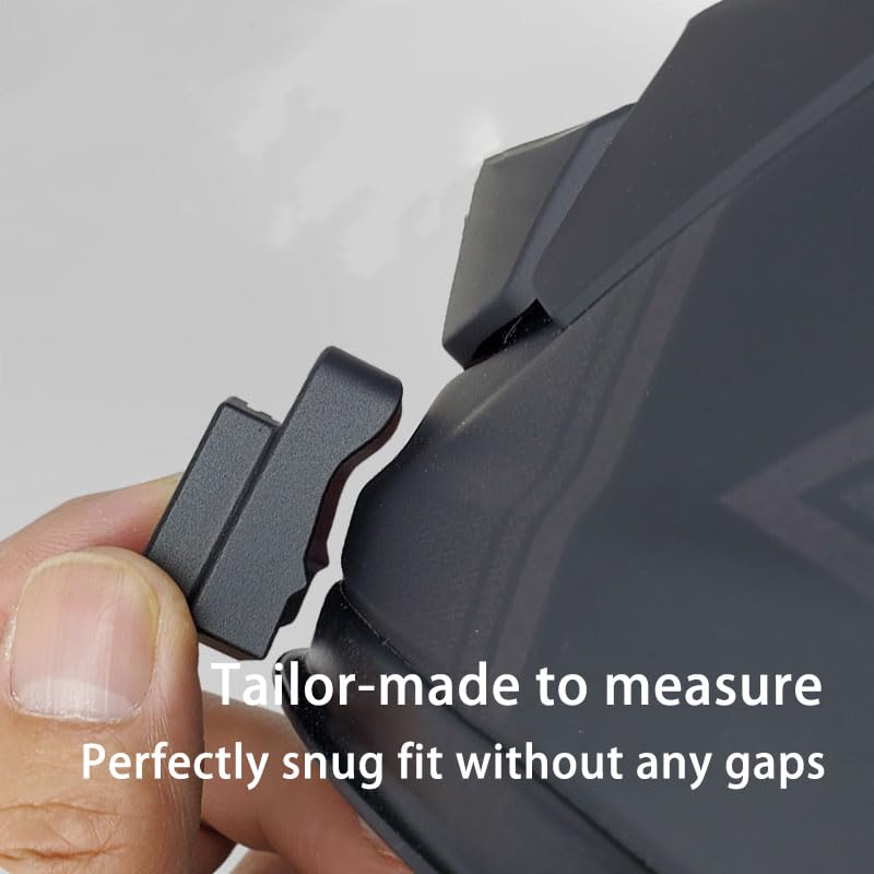 AGV K1S Chin Mount Kits Made for K1 S Helmet Camera Mount Kit Carbon Fiber Load Bearing Patch Adjustable Camera Bracket Compatible with GoPro Hero Insta360 DJI Action Cams (Plastic Base)