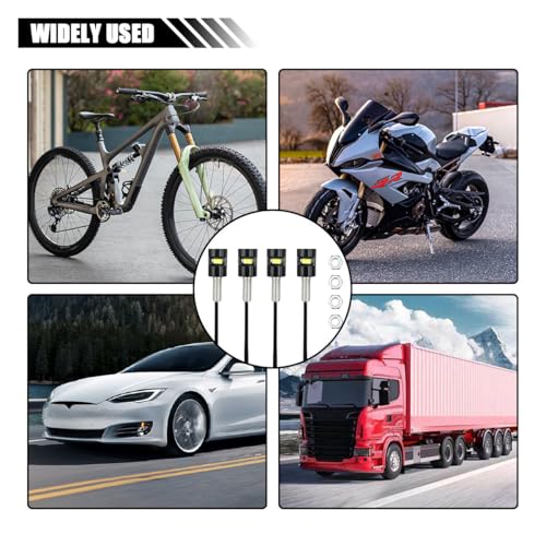 smilfuy 4PCS 12V LED License Plate Light, Waterproof LED Bulb Tag Light Motorcycle License Tag Screw Bolt Lamp for Car Truck RV ATV