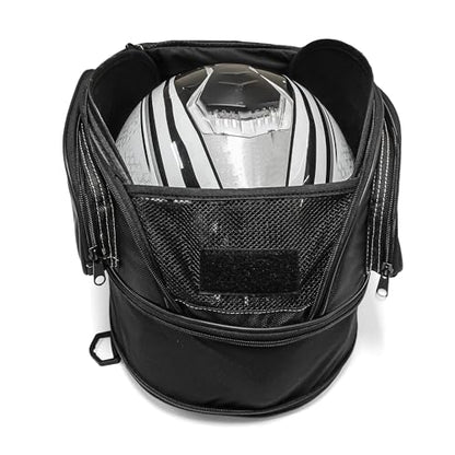 MZS Motorcycle Tail Bag, 26L Expandable Motorcycle Travel Luggage Bag, Rack Trunk Helmet Rear Seat Storage Compatible with Sportster Road King Electra Street Glide Softail Dyna Rebel Vulcan Shadow - size: 26L