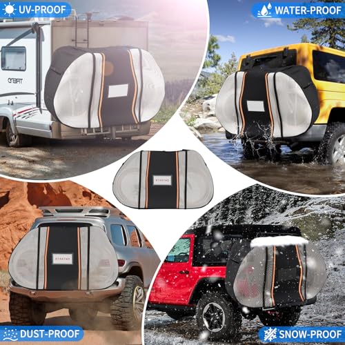 STARTWO Bike Cover for Transport On Rack, Bicycle Cover Outdoor Storage Waterproof for Transport 3 Bikes on Car Rear, with Two Elastic Straps and License Plate Window, Visible Tail Lights - size: XXXL(3 bike)