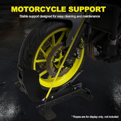 xitomer Universal Motorcycle Front Wheel Chock Compatible with 17-28inch Front Wheel Sports Bikes & Dirt Bikes Motorbike Trailer Chock Steel 431-711mm Front Wheel
