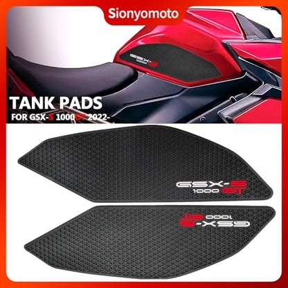 Fuel Gas Tank Pad Protector Stickers Decal Set Compatible with Motorcycle GSX S1000 GT 2022-2pcs