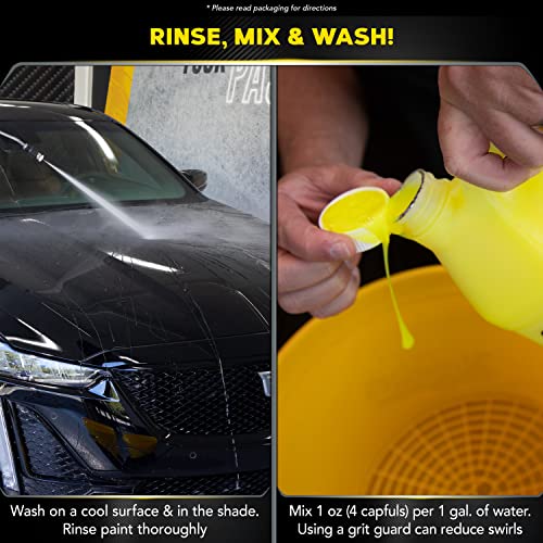 Meguiar's Ultimate Wash and Wax, Car Wash Soap and Wax Cleans & Shines in One Step, Shine & Protect with an Enhanced pH Balanced Car Paint Cleaner, 1 Gallon - style: Ultimate Wash & Wax