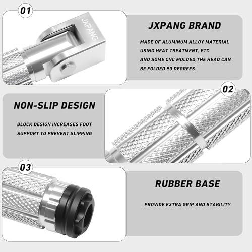 Universal Motorcycle Bicycle Folding Passenger Foot Pegs M8 Rearsets Rear Set Footrests Footpeg Foot Rest Peg Pedals For Bike Install Hole 8mm (A-ZDJT-012-SIilver) - color: A-ZDJT-012-SIilver