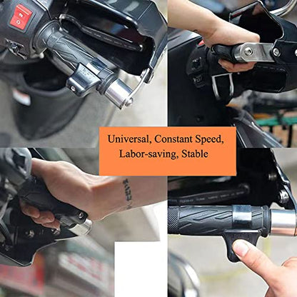 2 Pack Cruise Assist Throttle Control Lock Ergonomic Grip Universal Clamp Mounted Controller for Electric Scooter Booster e-Bike Motorcycle Dirt Bike ATV Standard 7/8" Handlebar Cruiser