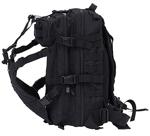 Seibertron Waterproof Large Capacity Molle Motorcycle Helmet Holder/Cycling Helmet Storage/Hiking Helmetcatch Bag/Backpack Also Fit Basketball Football Soccer Backpack Black - color: Black