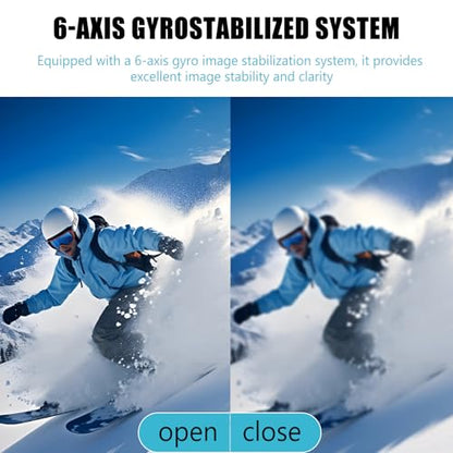 4K Action Camera – Waterproof Sports Cam with Helmet Mount, 6-Axis Gyro Stabilization, 145° Wide Angle, Time Lapse for Motorcycle, Diving, Surfing, Skiing, Biking, Fishing - color: AC-S2