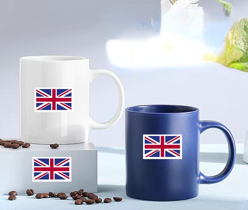4 PCS Flag Stickers - England Flag Stickers Decals for Cup Computer Laptop Car Bumper Window Helmet Musical Instrument with Smooth Surface - size: England