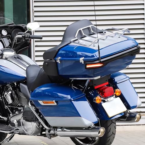 King Tour Trunk LED Light Tail Light Running Brake Turn Signal Lamp Kit Fit for Harley Touring Road King Road Street Electra Glide Tri Glide Ultra Limited 2014-2023 (Smoke) - color: Smoke 2