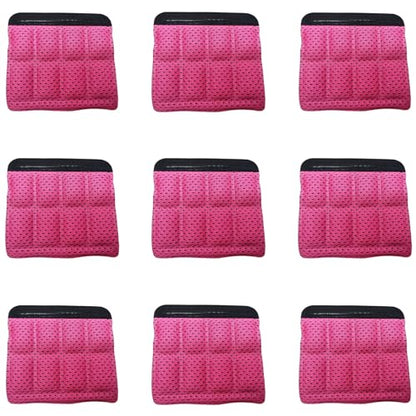 Helmet Chin Straps Jaw Pads Chin Pad Soft Foam Sponge Pad Strap Padding Replacement Lining Cushion Mat Liner Universal Fit for Cycling Bike Motorcycle Bicycle Riding - color: Pink 9PCS