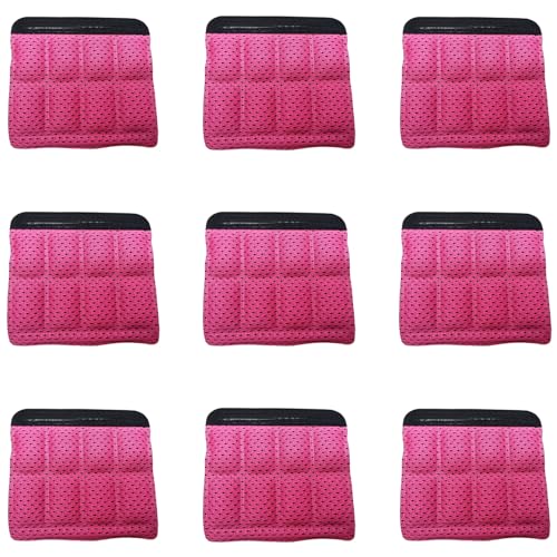 Helmet Chin Straps Jaw Pads Chin Pad Soft Foam Sponge Pad Strap Padding Replacement Lining Cushion Mat Liner Universal Fit for Cycling Bike Motorcycle Bicycle Riding - color: Pink 9PCS