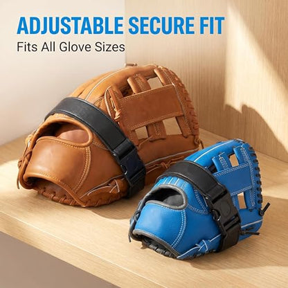 3 PCS Adjustable Baseball Glove Clip for Hanging Bags, Sports Gear Holder with Loops for Drying & Equipment Storage