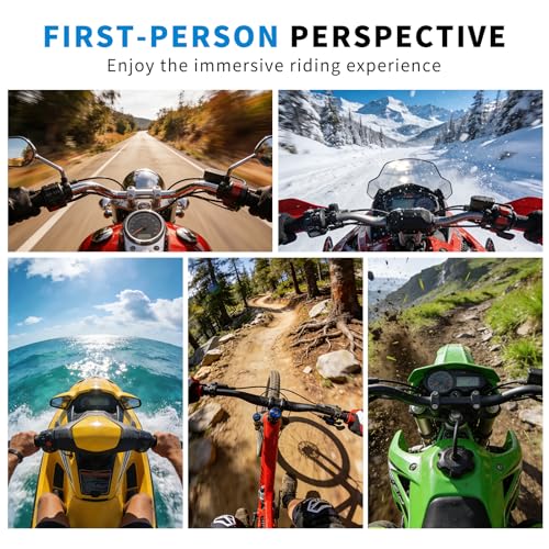 Helmet Mount for GoPro,Motorcycle Chin Strap for Go Pro Hero 13/12/11/10/9/8/7 Black,DJI Osmo Action 6/5pro/4,Dirt Bike Holder Accessories Compatible with Insta360 X5/X4/X3/Acepro2,AKASO,SJCAM