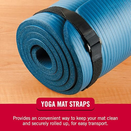 VELCRO Brand 30 Inch Elastic Straps 4 Pack, Use as Yoga Mat Straps, Fasten Outdoor Umbrellas, Wood, Tarps, Blankets, Poles and More, Stretchable and Adjustable for a Snug Fit - size: 4PK Large 30"