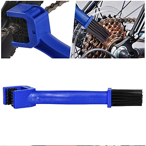 Bike&Motorcycle Chain Brush Set,3 Pack Red Motorcycle Chain Washer Cleaner Cleaning Brush Bicycle Chain Cleaning Brush Remove Dirt Gear Chain Cleaner Suitable for All Kinds of Bikes