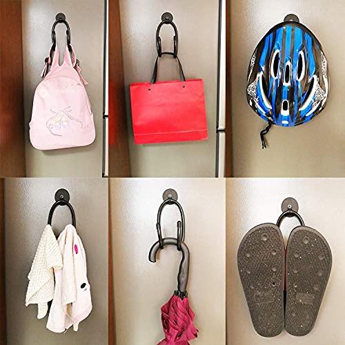 AUXPhome 2Pack Magnetic Hanger Magnetic Hook for Cowboy Hat, Hard hat, Cords,Tools,Bags,Towels, Shoes, Toys, Umbrella, Hand Tools, etc - Strong Magnet - No Scratches to The Surface