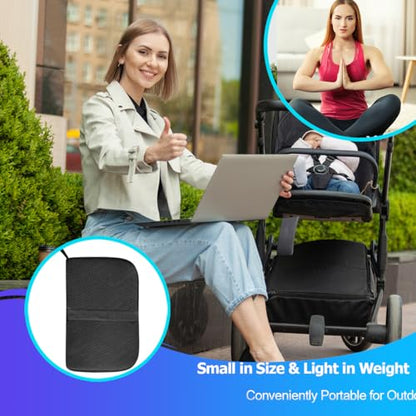 masteymoh Foldable Seat Cushion (15.7" x 11.8") Portable Gel Seat Cushion for Travel with Honeycomb Design, Portable Travel Cushion for Camping, Stadium, Garden, Park Bench or Airplane Seat - size: 15"x11.5"x1.15"