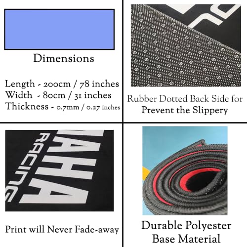 Motorcycle Garage Mat for Ducati – Fits Panigale, Superleggera, Streetfighter, Diavel, Panigale V4 2025 & V4S 2025 | Motorbike Display & Parking Mat | Non-Slip Garage Floor Protector for Ducati models