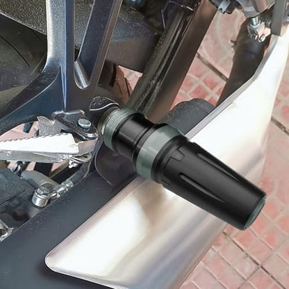 Motorcycle Exhaust Sliders Crash Protector Compatible with H.onda CBR600RR CBR1000RR CBR500R CBR300R CBR250R 2003-2023 2024 2025 2026 | Frame Slider Falling Protection Accessories (Gray) - color: gray