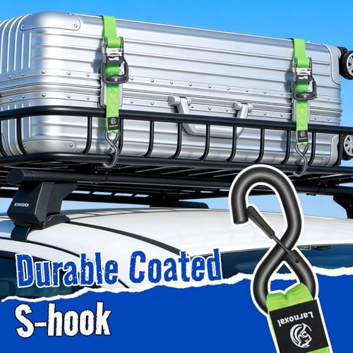 Ratchet Straps, 1.5 inch x 15 ft(4 Pack) Heavy Duty Tie Down Straps, Ratchet Tie Down Straps with Soft Loops-5,208 lbs (Green) - color: Green, size: 15 ft
