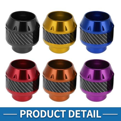 Motorcycle Frame Sliders Falling Protection Wheel Crash Protector Scooter Moped Aluminum Alloy Gold Tone 2 Pcs - color: Gold Tone